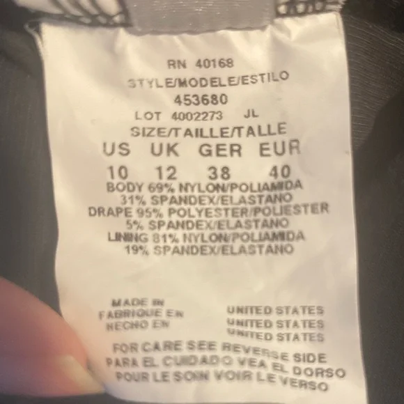 🆕 MAGICSUIT Halter Neck Tummy Control Swim Dress Black 10 - Picture 13 of 16